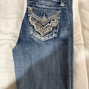 Miss me jeans, like new, size 26,